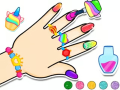 Žaidimas Coloring Book: Nail Art & Bracelet Diy