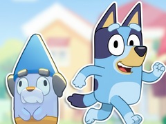 Žaidimas Jigsaw Puzzle: Bluey & Bingo Obstacle Course