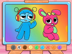 Žaidimas Coloring Book: Sprunki Pinki & Oren