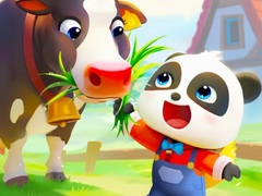 Žaidimas Jigsaw Puzzle: Baby Panda Cow Ranch