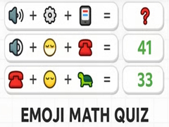 Žaidimas Emoji Math Quiz