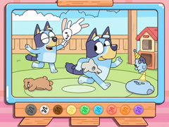 Žaidimas Coloring Book: Bluey & Bingo Chasing Play