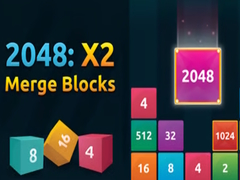Žaidimas 2048:X2 Merge Blocks