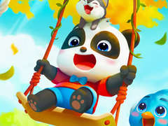 Žaidimas Jigsaw Puzzle: Baby Panda Autumn Picnic Friends