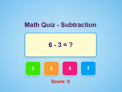 Žaidimas Math Quiz - Subtraction