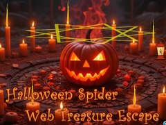 Žaidimas Halloween Spider Web Treasure Escape