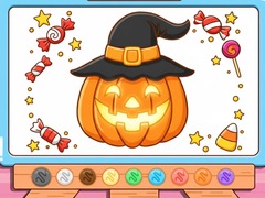 Žaidimas Coloring Book: Halloween Pumpkin
