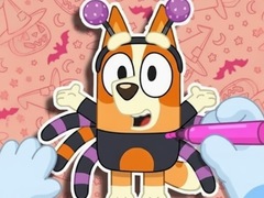 Žaidimas Coloring Book: Halloween Spooky Bingo & Bluey