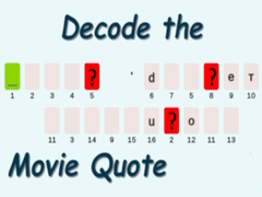 Žaidimas Decode the Movie Quote