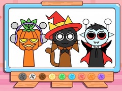 Žaidimas Coloring Book: Incredibox Sprunki Halloween