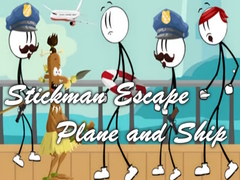Žaidimas Stickman Escape - Plane and Ship