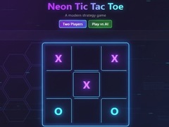 Žaidimas Neon Tic-Tac-Toe