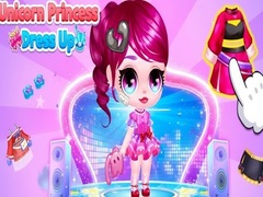 Žaidimas Unicorn Princess Dress Up