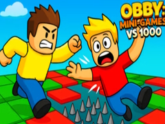 Žaidimas Obby: Mini-Games VS 1000