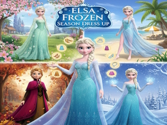 Žaidimas Elsa Frozen Season Dress Up