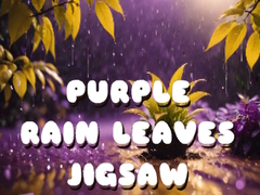 Žaidimas Purple Rain Leaves Jigsaw
