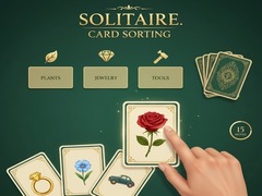 Žaidimas Solitaire. Card Sorting