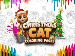 Žaidimas Christmas Cat Coloring Pages