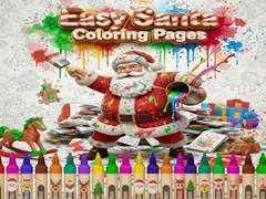 Žaidimas Easy Santa Coloring Pages
