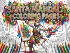 Žaidimas Santa Mandala Coloring Pages