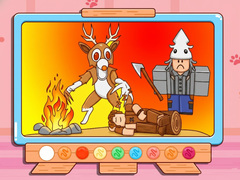 Žaidimas Coloring Book: 99 Nights In The Forest