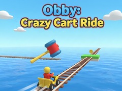 Žaidimas Obby: Crazy Cart Ride