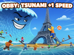 Žaidimas Obby: Tsunami +1 speed