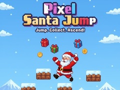 Žaidimas Pixel Santa Jump