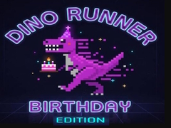 Žaidimas Dino Runner Birthday Edition