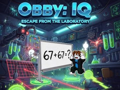Žaidimas Obby: IQ Escape from the Laboratory