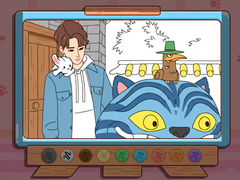 Žaidimas Coloring Book: Kpop Jinu & Blue Tiger