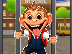 Žaidimas Jigsaw Puzzle: Monkey Student School Prank