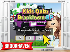 Žaidimas Kids Quiz: Brookhaven RP