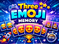 Žaidimas Three Emoji Memory