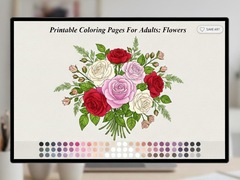 Žaidimas Printable Coloring Pages For Adults Flowers
