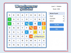 Žaidimas Word Construct Solitaire