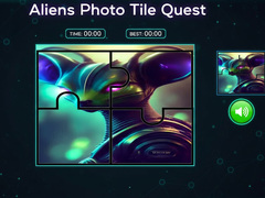 Žaidimas Aliens Photo Tile Quest