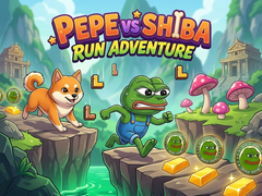 Žaidimas Pepe vs Shiba Run Adventure