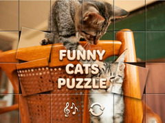 Žaidimas Funny Cats Puzzle