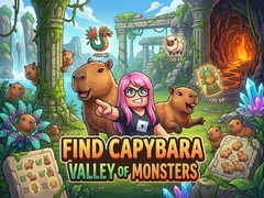 Žaidimas Find Capybara: Valley of Monsters