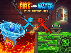 Žaidimas Fire and Water: Stick Adventures
