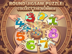 Žaidimas Round jigsaw Puzzle - Collect the Number