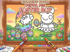 Žaidimas Coloring Book: Peppa Pig Easter Day