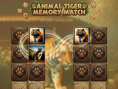 Žaidimas Animal Tiger Memory Match