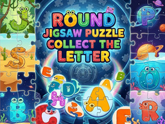 Žaidimas Round Jigsaw Puzzle - Collect the Letter