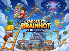 Žaidimas Ladder to Brainhot: Climb Obby