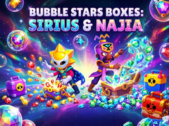 Žaidimas Bubble Stars boxes: Sirius & Najia