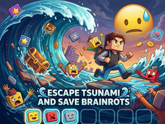 Žaidimas Escape Tsunami and Save Brainrots