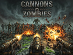 Žaidimas Cannons vs Zombies