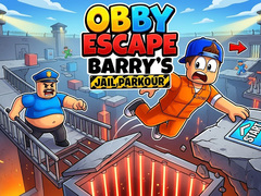 Žaidimas Obby - Escape Barry's Jail Parkour